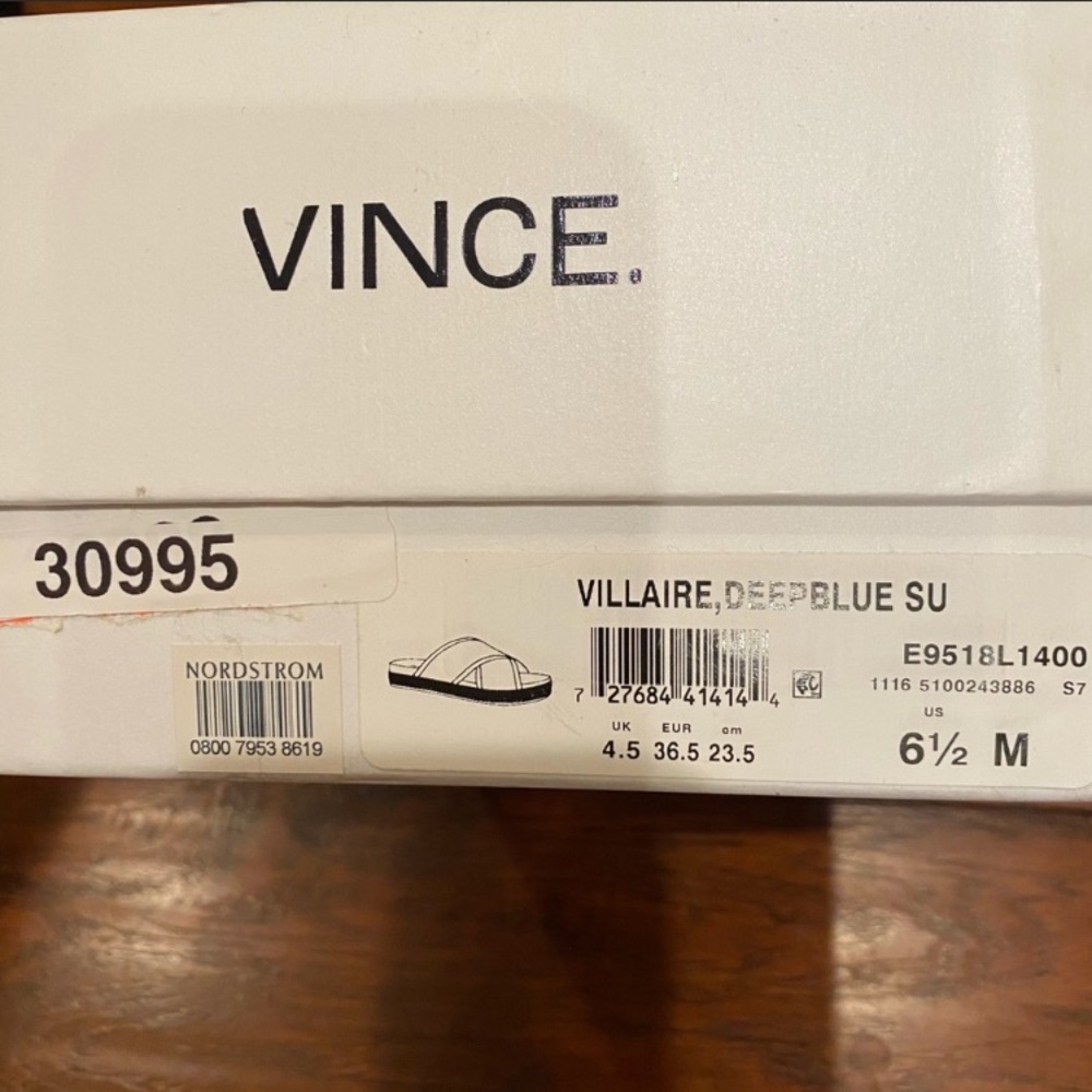 Vince suede slip in slippers. Brand new with box - Picture 8 of 8